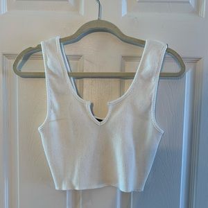 White Crop Top